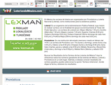Tablet Screenshot of loteriasdemexico.com